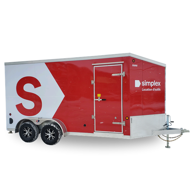 Enclosed trailer 7 x 14 ft 4500 lb
