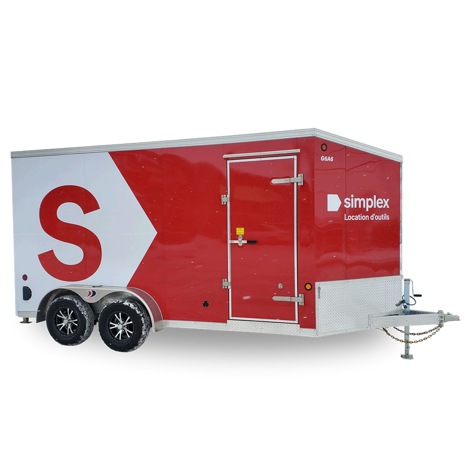 Enclosed trailer 7 x 14 ft 4500 lb
