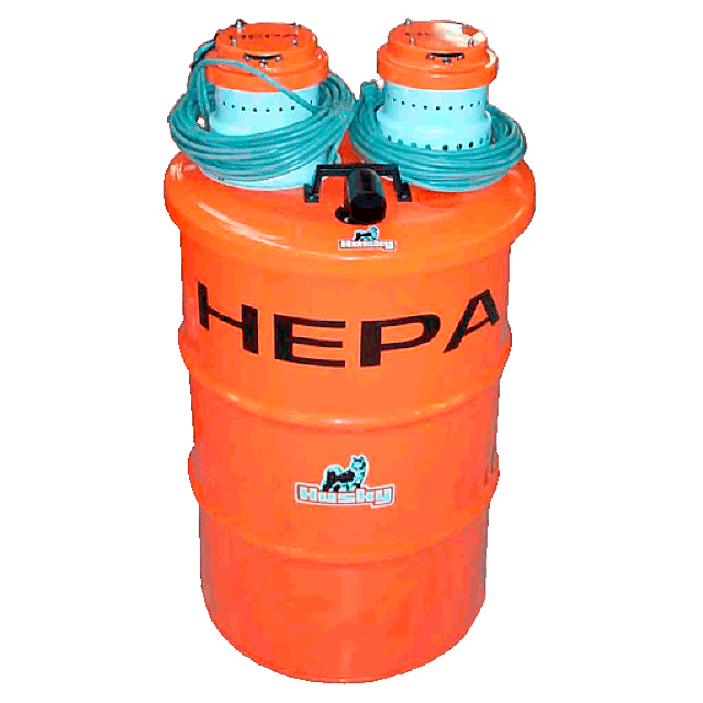 HEPA vacuum 45 gal