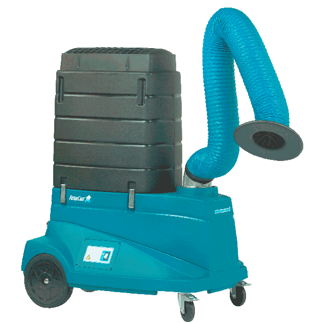 Wheeled fume extractor
