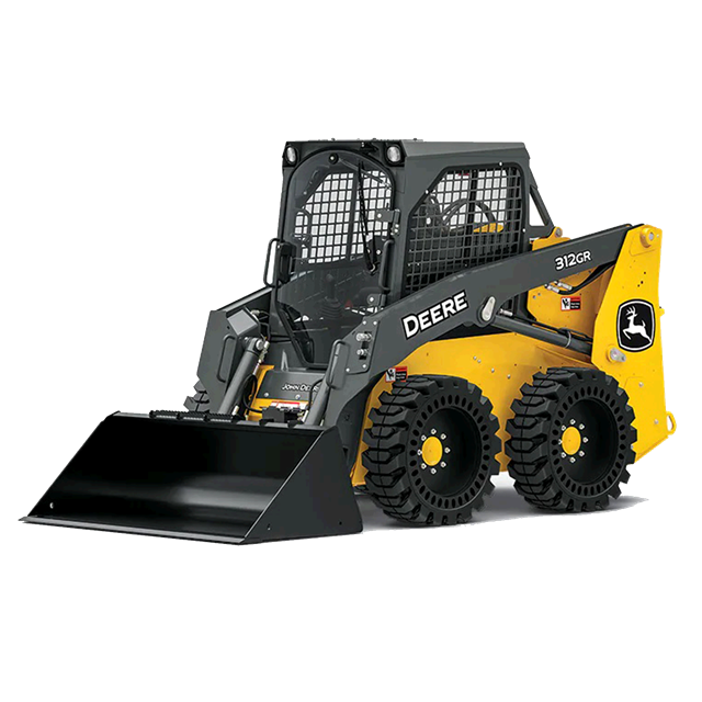 1550 lb Compact skid steer loader 4WD diesel